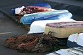 Dinghies at meols slip.